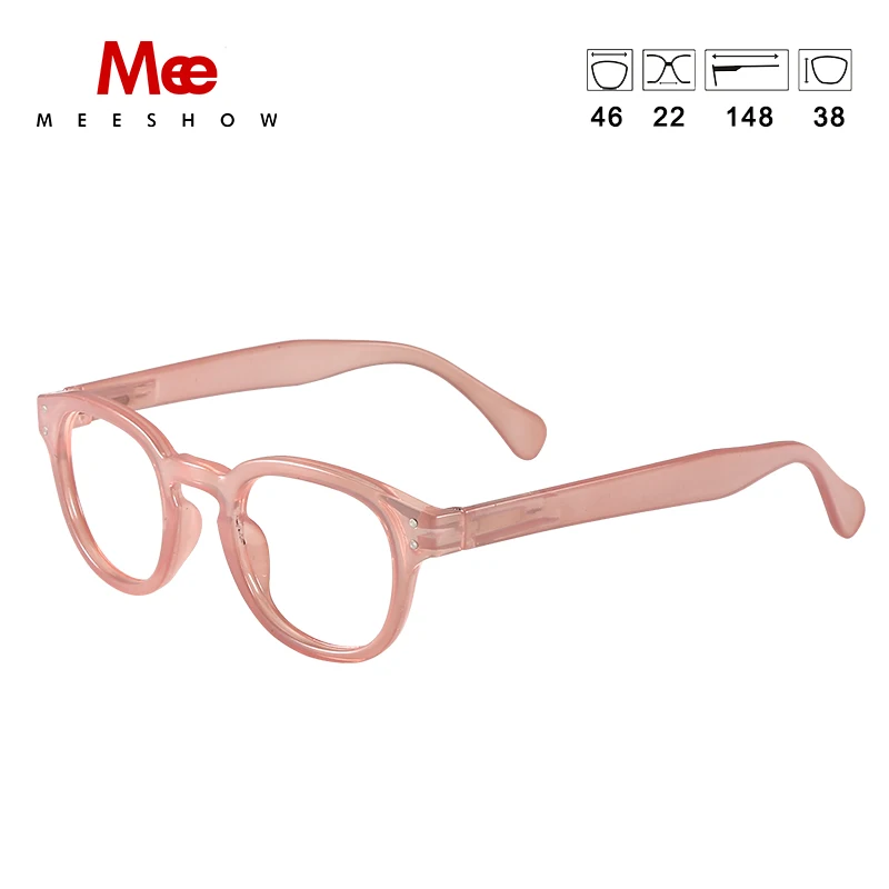 PINK MEESHOW очки для чтения wo мужские ретро очки оправа винтажные очки мужские Деми Пресбиопия распродажа 1513 - Цвет оправы: PINK