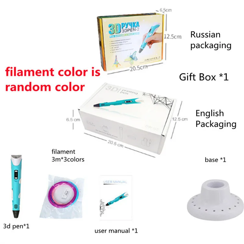 

DEWANG 3d Pen PLA Filament Original Gifts Printing 3d Printer Pen Pencil Toys for Girls Diy Children Birthday Gift Christmas