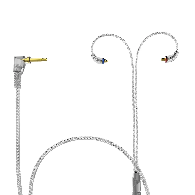 Наушники AUDIOSENSE T180 PRO Knowles одиночные BA IEM съемные MMCX 8 нитей 19 ядер SCX провод HiFi сбалансированные арматурные наушники
