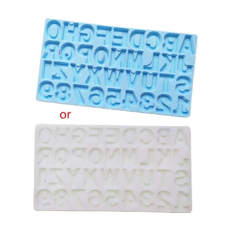 

Letters Numbers Silicone Mold DIY UV Resin Jewelry Luggage Tags Mold 3D English Alphabet Mold Decorations Making Mold