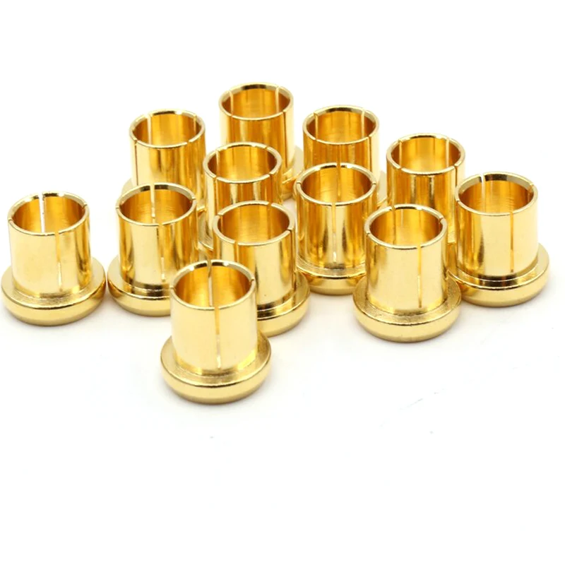10/шт. Защитная крышка RCA Пыленепроницаемая латунная позолоченная слышная