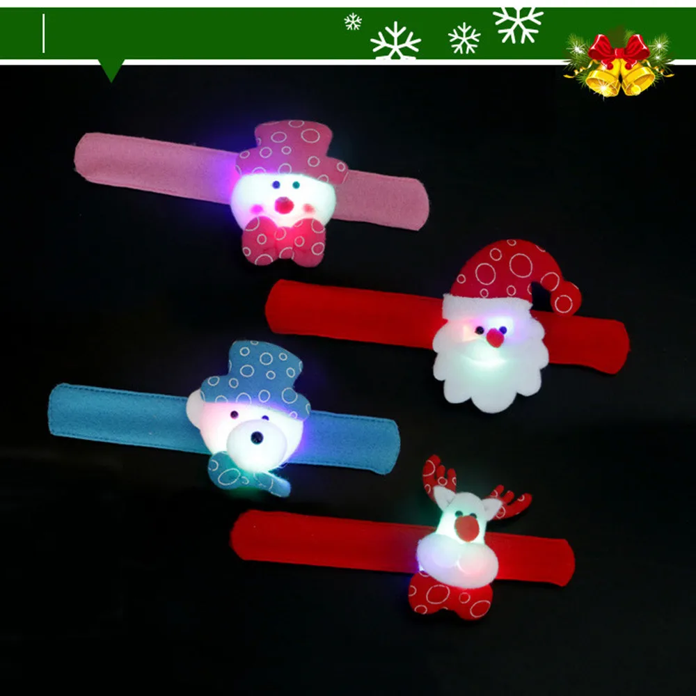 Рождественский браслет детский мягкий круглый подарок на запястье игрушки для