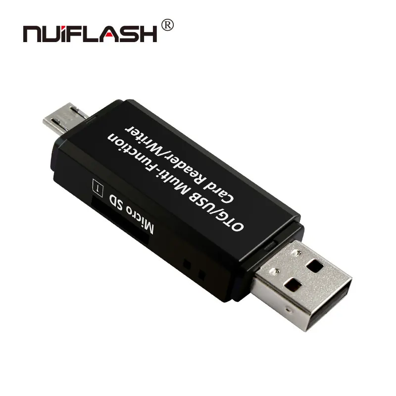 Micro USB и 2 в 1 OTG кардридер высокоскоростной 0 универсальный TF/SD для Android компьютера