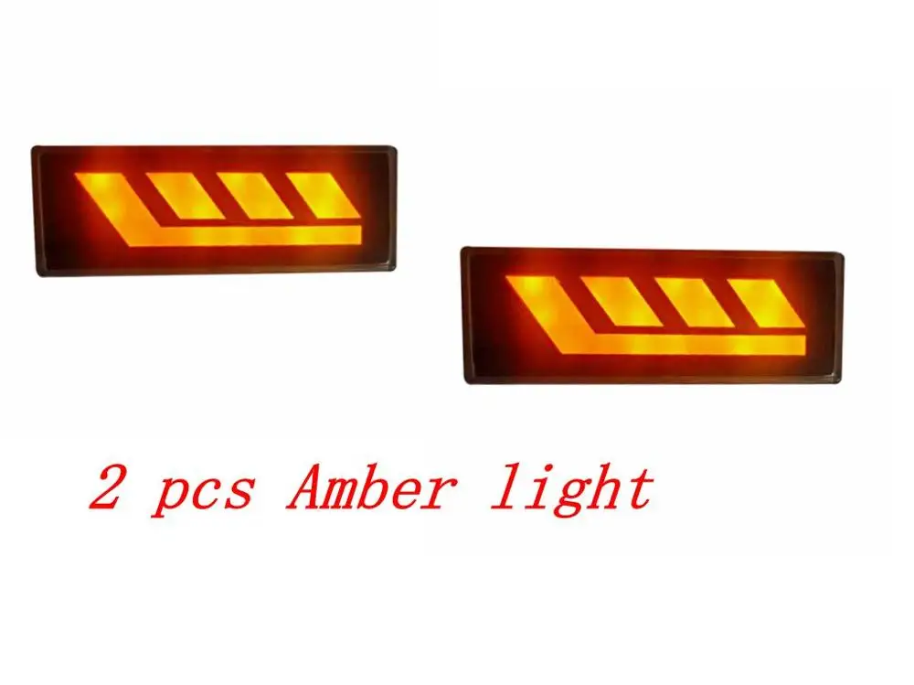 side marker light Парные аксессуары для стайлинга автомобилей Светодиодный дневные ходовые огни для Lada Niva 4x4 1995+ с ходовым поворотным сигналом светильник DRL - Цвет: side marker light