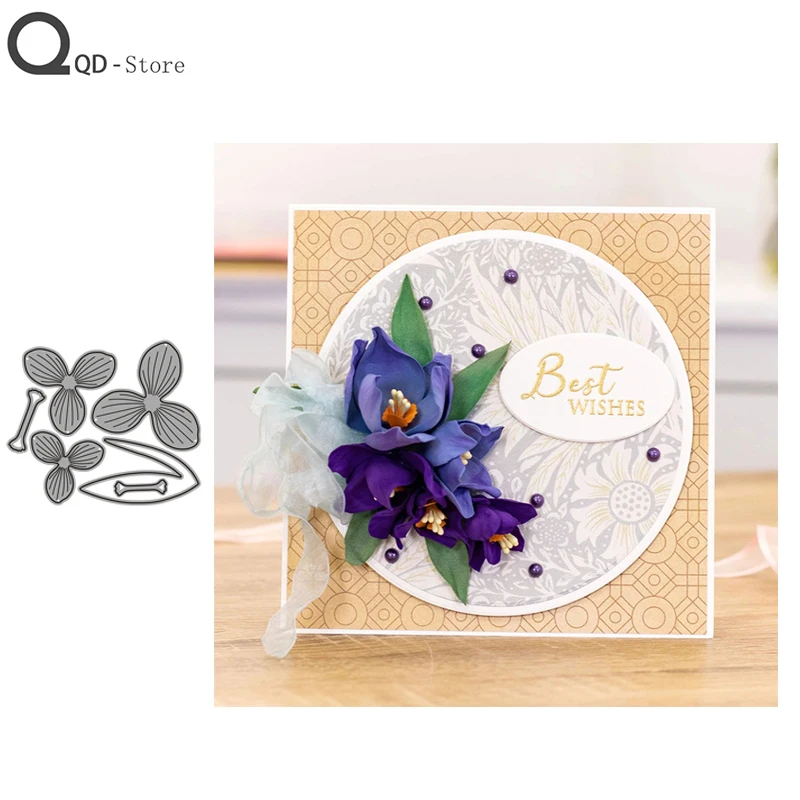 

New Cutting Dies Flower Stamps Dies Scrapbooking Mold Cut Handmade Tools DIY Greeting Card Craft Decoration 2021 New Metal Dies