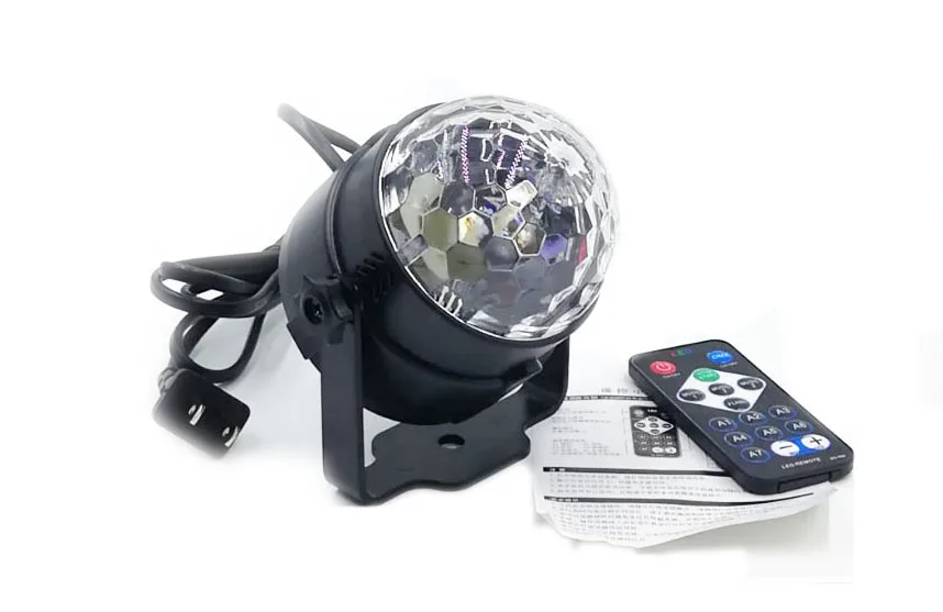 SPLEVISI 110 V-240 V Мини сценическая волшебная лампа диско-шар эффект Вращающийся DJ вечерние Лазер светодиодный светильник RGB с пультом дистанционного управления