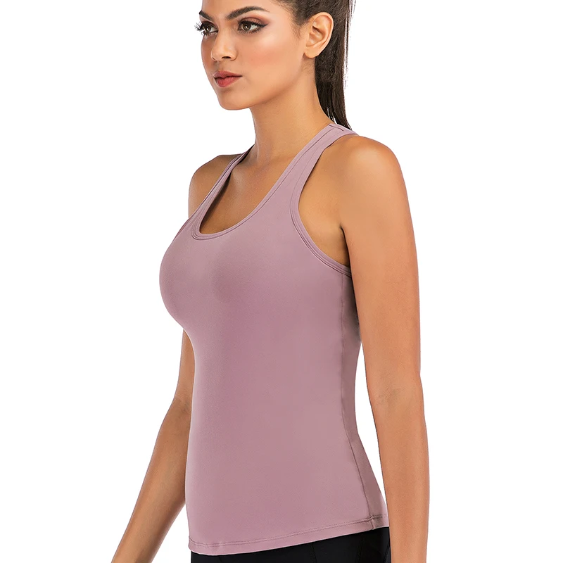 Yoga Vest Solid Workout Backless Shirts Sports Fitness Tank Top Women Active Wear Sleeveless Sexy Shirt Gym T Shirt
