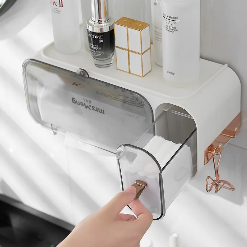 PunchFree самоклеющейся Водонепроницаемый настенной туалетная бумага для упаковки