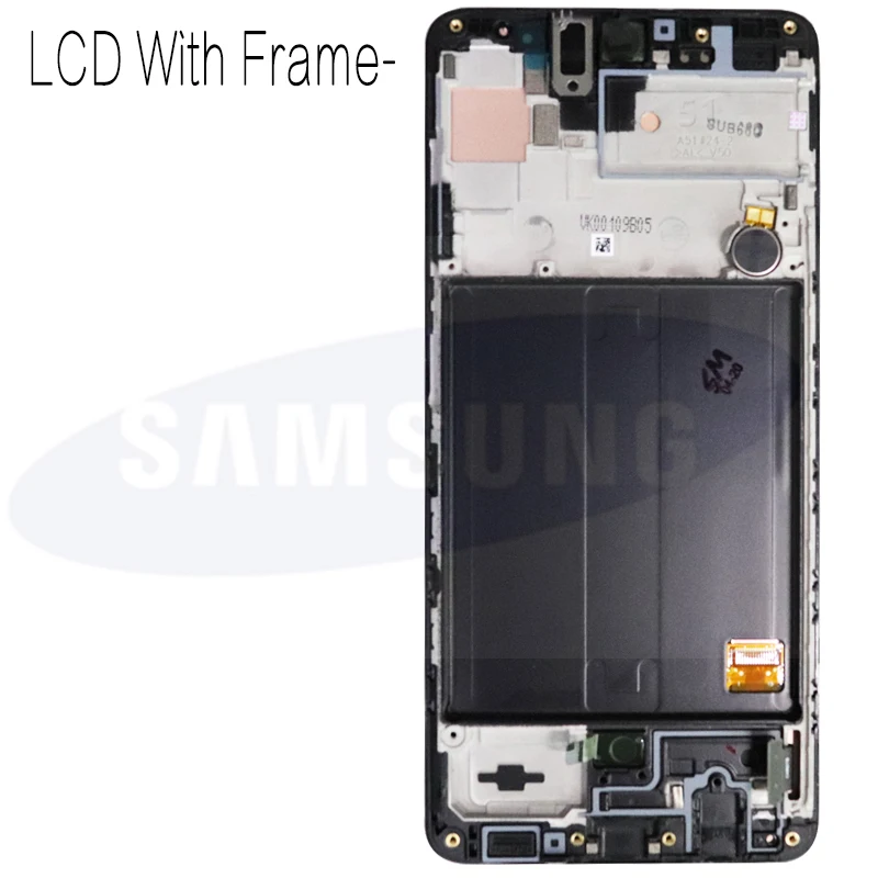 Сменная деталь для samsung Galaxy A51 A515 A515F A515F/DS A515FD ЖК-дисплей с рамкой дигитайзер
