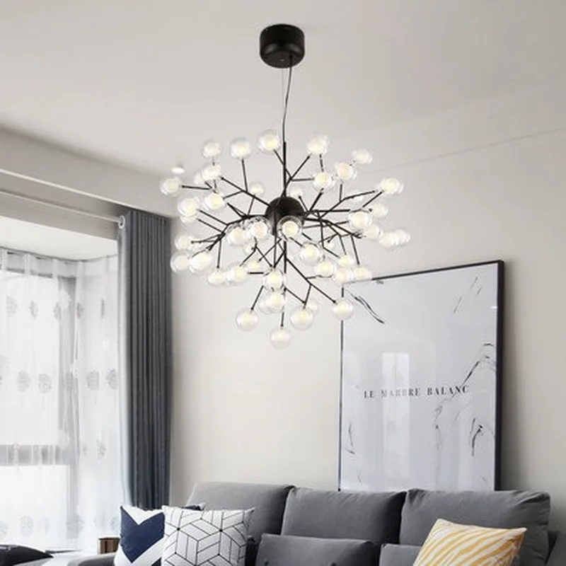 Светодиодная Подвесная лампа G4 с двойным стеклом в стиле пост-модерн для