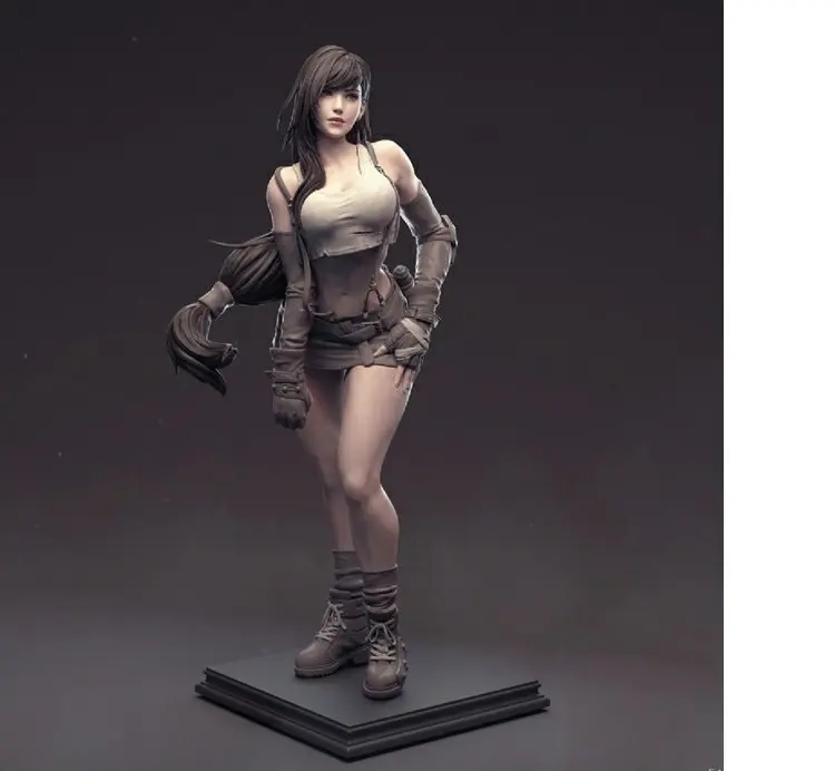 Набор фигурок из смолы 1/6 финальная фантазия VII Tifa Неокрашенный набор моделей для