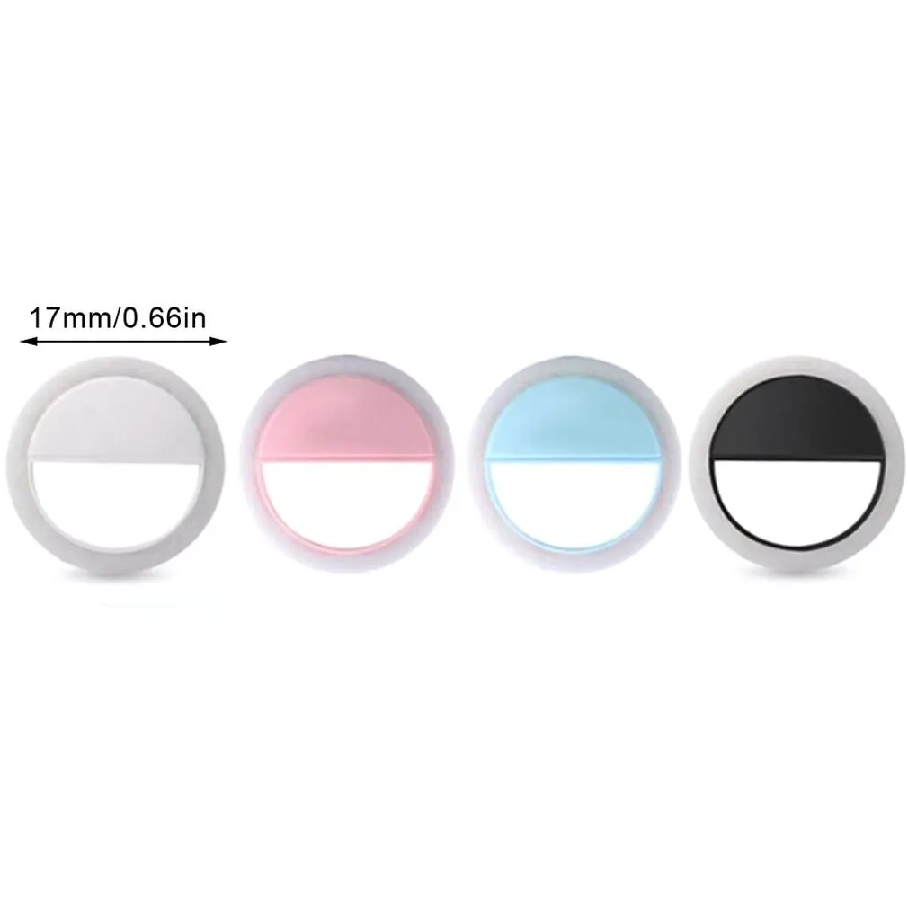 

Selfie LED Ring Flash Lumiere Phone Portable LED Mobile Phone Light Clip Lamp For iPhone 6 7 8 X XR PULS All Cell Phone