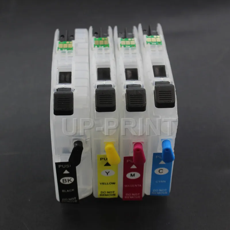 UP 4pcs LC263 refillable ink cartridge for brother DCP-J562DW/MFC-J480DW/MFC-J680DW/MFC-J880DW For Russian | Компьютеры и офис