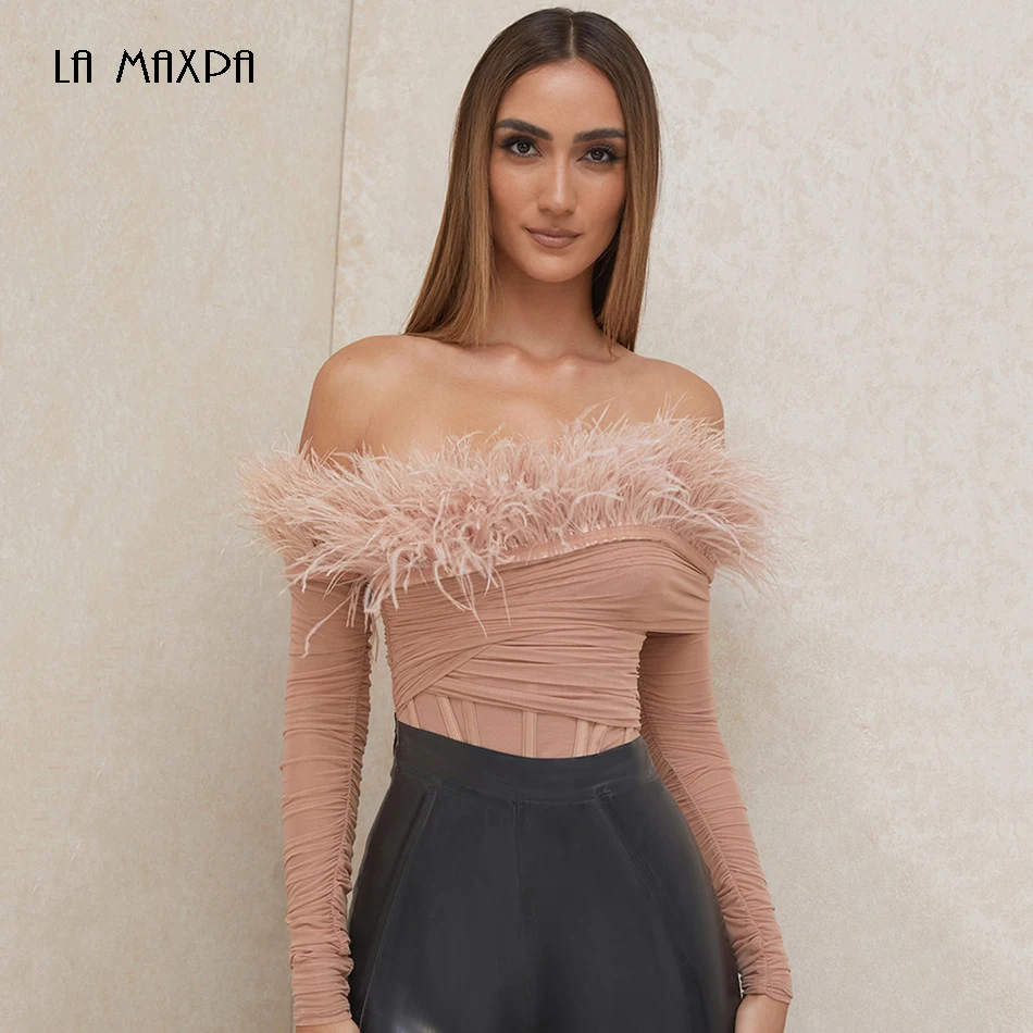 Новинка 2021 женский сексуальный Облегающий комбинезон с длинными рукавами и