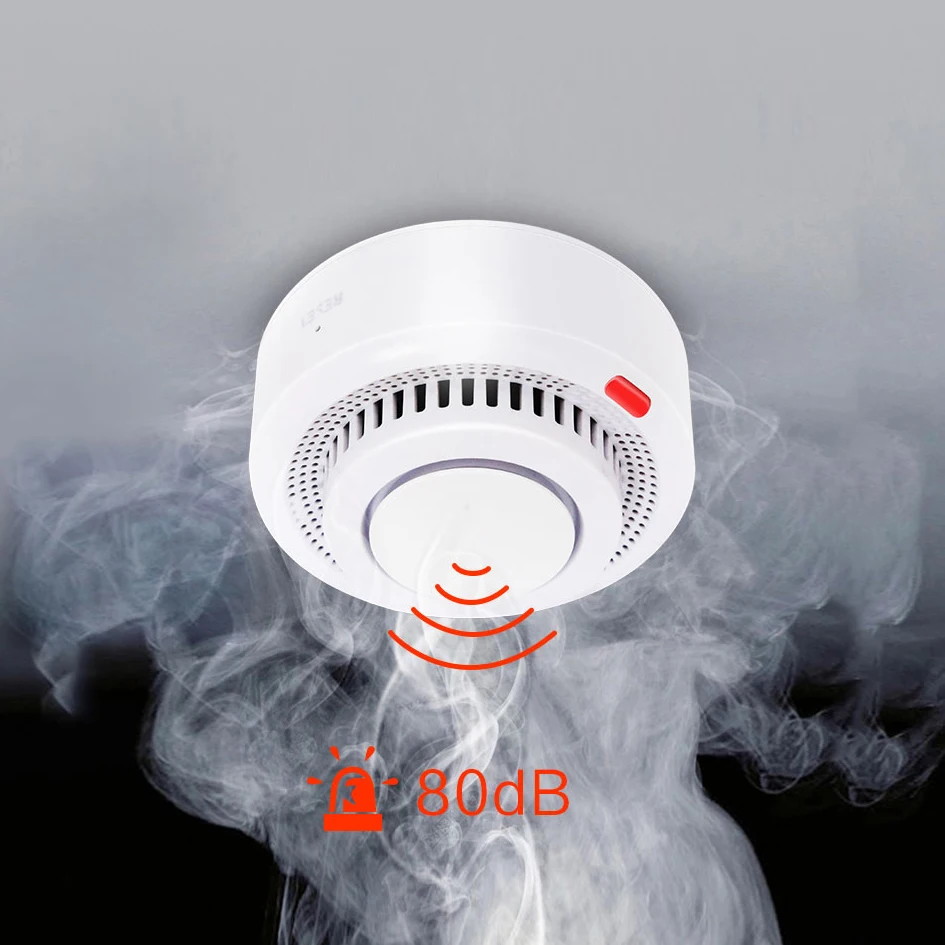 Детектор дыма AVATTO Smart WiFi датчик температуры с пожарной сигнализацией система