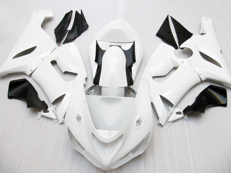 

100%NEW+ White Fairing Kit FOR KAWASAKI NINJA ZX 6R 636 05 06 ZX-6R 05-06 ZX6R 2005 2006 ZX 6R 05 06 ABS Fairings Compression