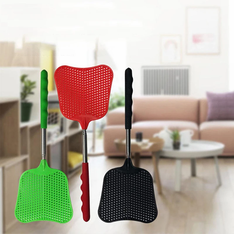 

Newly 12cm Banana-Shaped Mosquito and Fly Anti-Fly Plastic Fly Swatter Random Color Household Tool Telescopic Fly Swatter N66