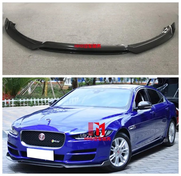 

Carbon Fiber Car Bumper Front Lip Diffuser Protector Cover Fits For Jaguar XEL 2017 2018 2019