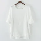 Рубашка женская с длинным рукавом, повседневная хлопковая льняная одежда, Свободный Топ, размера плюс, l-5XL 6XL, весна-лето 2021