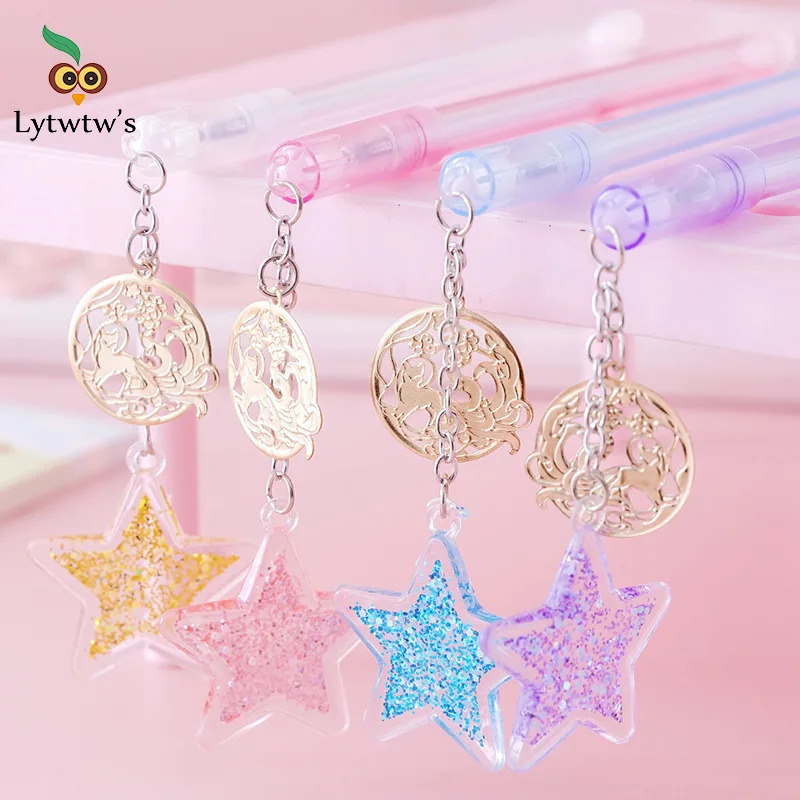 Гелевая ручка Lytwtw с подвеской в виде звезды рыбы 1 шт. принадлежности для школы