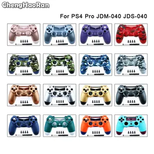 Корпус ChengHaoRan для DualShock 4 PlayStation 4, PS4 Pro Slim V2 JDS 040, JDM-040 контроллер, лицевая панель, задний Чехол с винтами