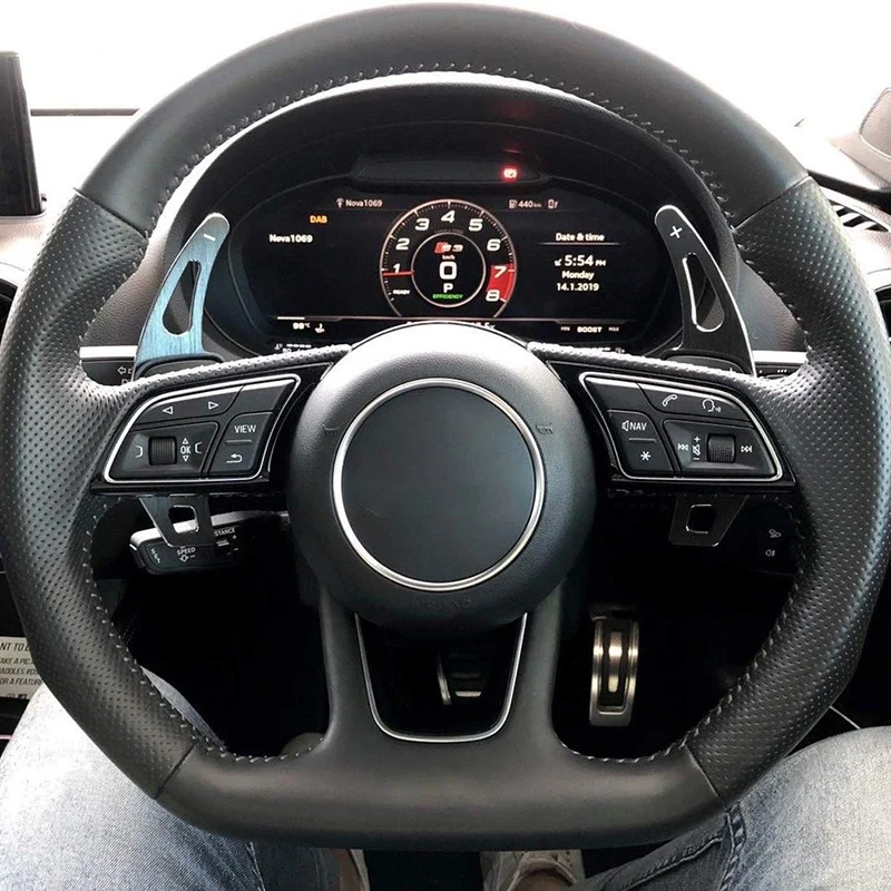 Paddle Shifter Extension алюминиевый металлический руль Extensions для AU DI A4 A5 Q7 TT TTS|Рулевые