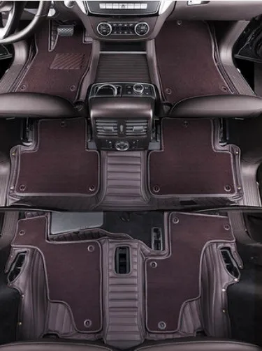 

High quality! Custom special car floor mats for BMW X7 G07 2021-2019 7 6 seats waterproof double layers rugs carpets for X7 2020
