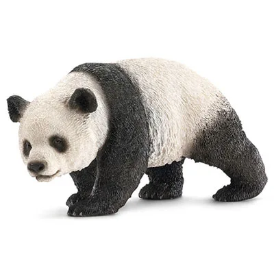 walking panda Оригинальные оригинальные джунгли дикая жизнь зоопарк ферма животные наборы собака волк осел бык овца Бегемот фигурка детская игрушка для детей подарок - Цвет: walking panda