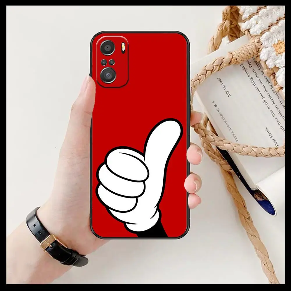 anime Funny gesture Phone Case For xiaomi redmi 11 Lite pro Ultra 10 9 8 MIX 4 FOLD 10T Black Cover Silicone Back Prett | Мобильные