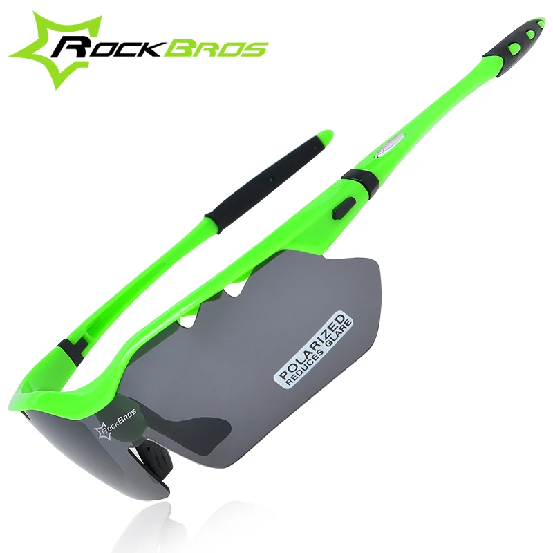 ROCKBROS Поляризованные велосипедные очки для улицы езда Спорт велосипед MTB велосипед мотоциклетные солнцезащитные очки для глаз Ciclismo 5 линз