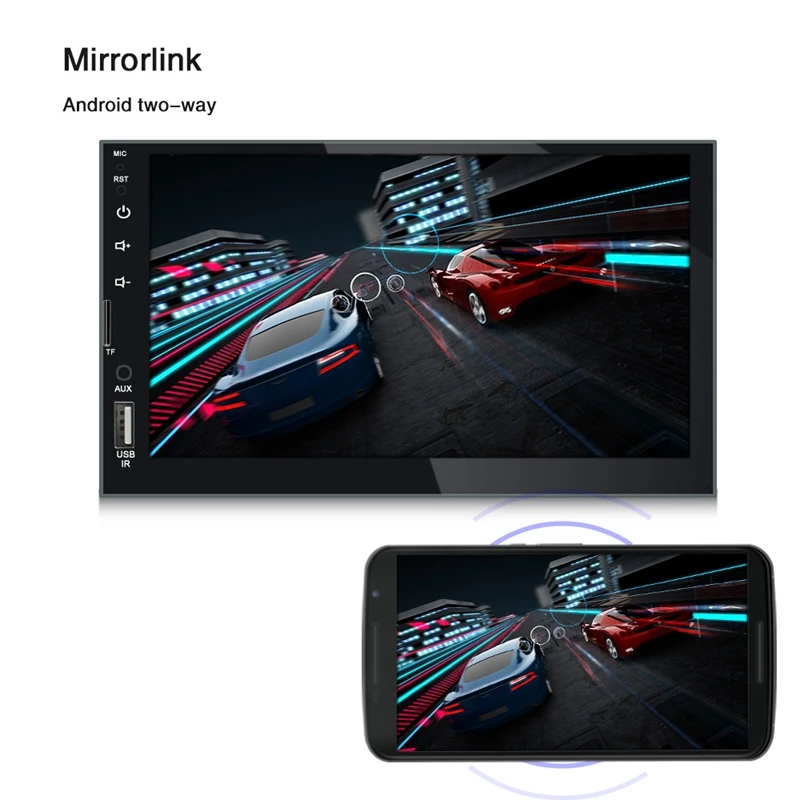 2 Din Автомобильный мультимедийный автомобильный радиоприемник проигрыватель