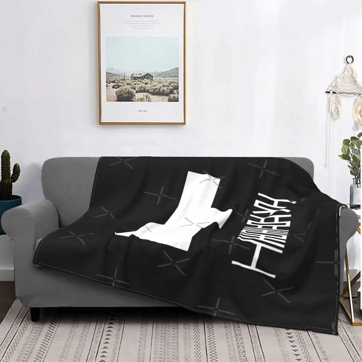 

Toa Heavy Industries White Logo Blanket Bedspread Bed Plaid Duvets Sofa Blanket Hooded Blanket Islam Prayer Rug