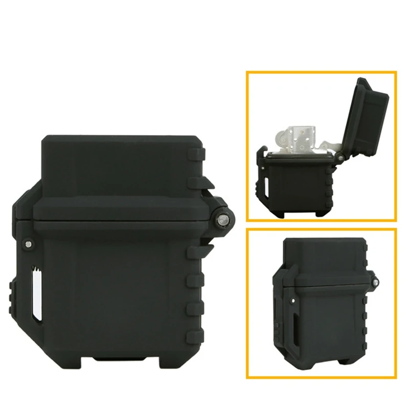 

Tactical Lighter Organizer Holder Cigarette Storage Case Universal Portable Box Container For Inner Smoking BBQ Accessories Ligh