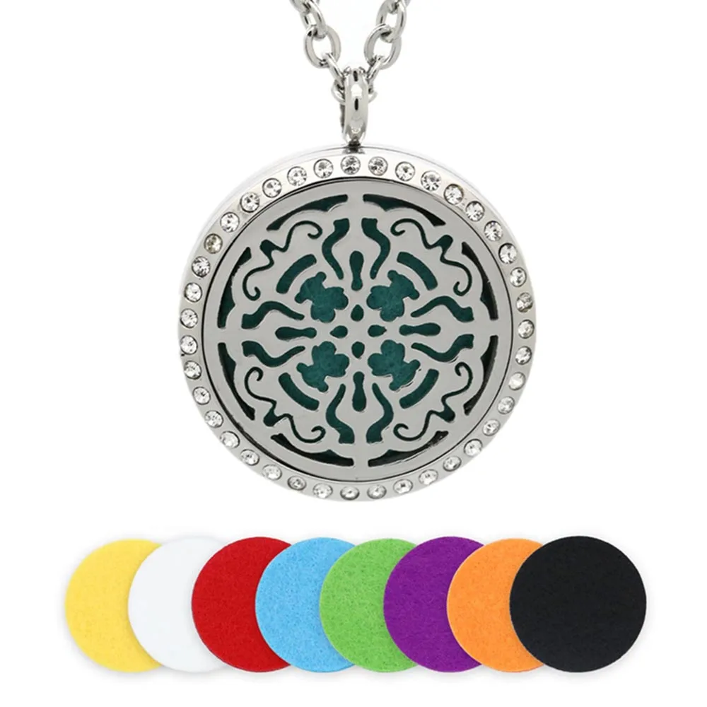 BOFEE ожерелье с эфирным маслом для ароматерапии подвесной диффузор серебряный