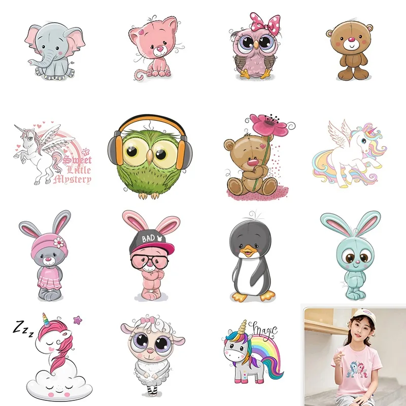 Детские нашивки для рубашки с утюгом животными аксессуары самостоятельного