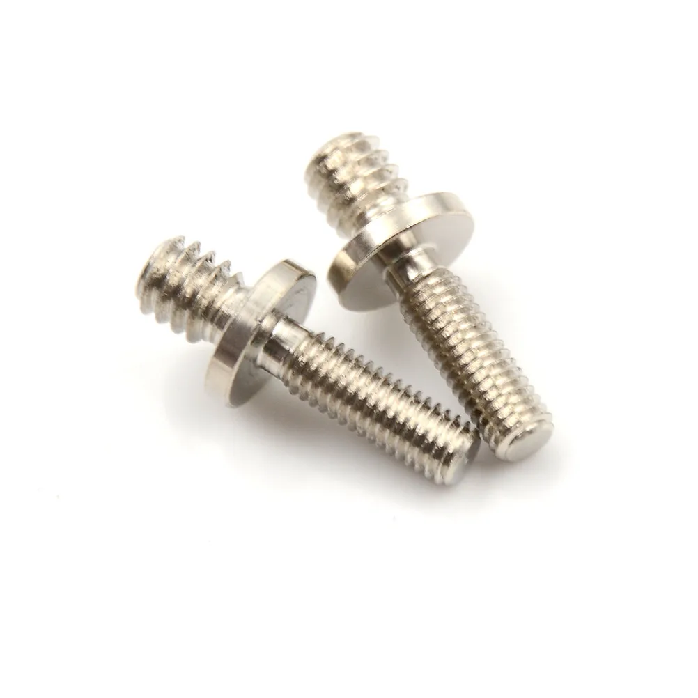 

2pcs/lot 1/4" Silver Male Threaded to M5 Male Threaded screw Adapters for tripod camera