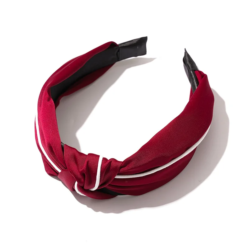 Лидер продаж модные аксессуары для волос широкая серия однотонная тканевая