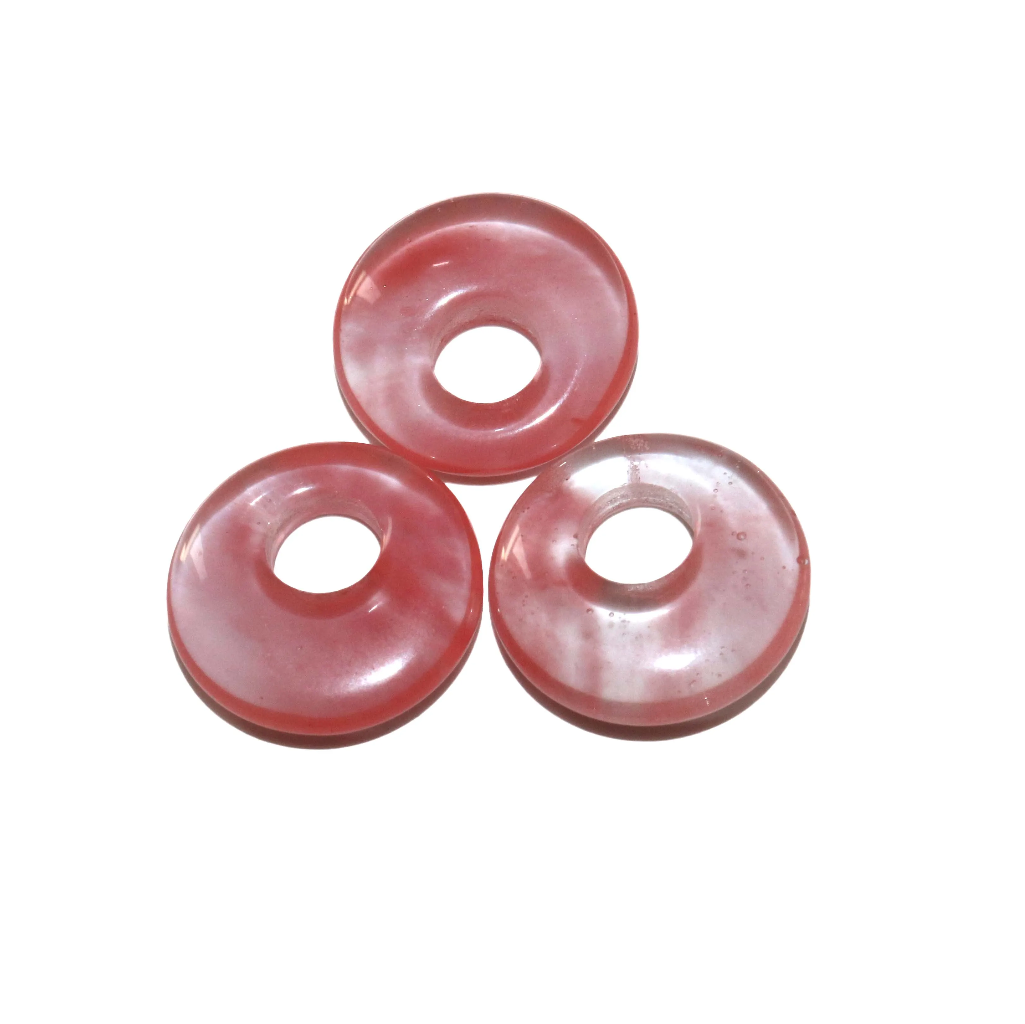 5 шт./лот 18 мм натуральные бирюзы Агаты нефрит хрустальный камень пончик