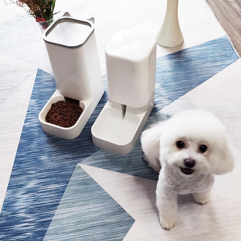 

Миска для корма для домашних животных, 2,1 кг, автоматическая кормушка, емкость для хранения еды для кошек, миска для питьевой воды, высококач...