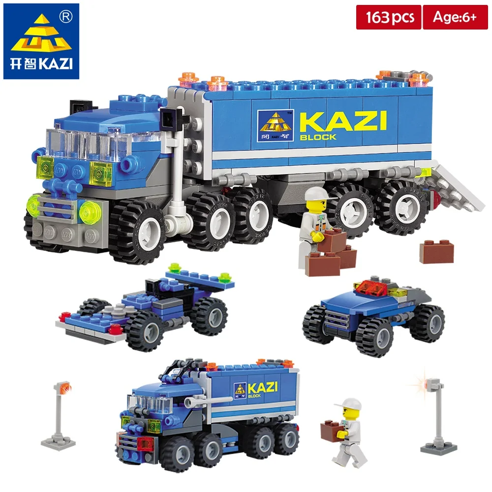 KAZI 6409 строительные блоки для грузовиков 163 шт. модель грузовика Строительные