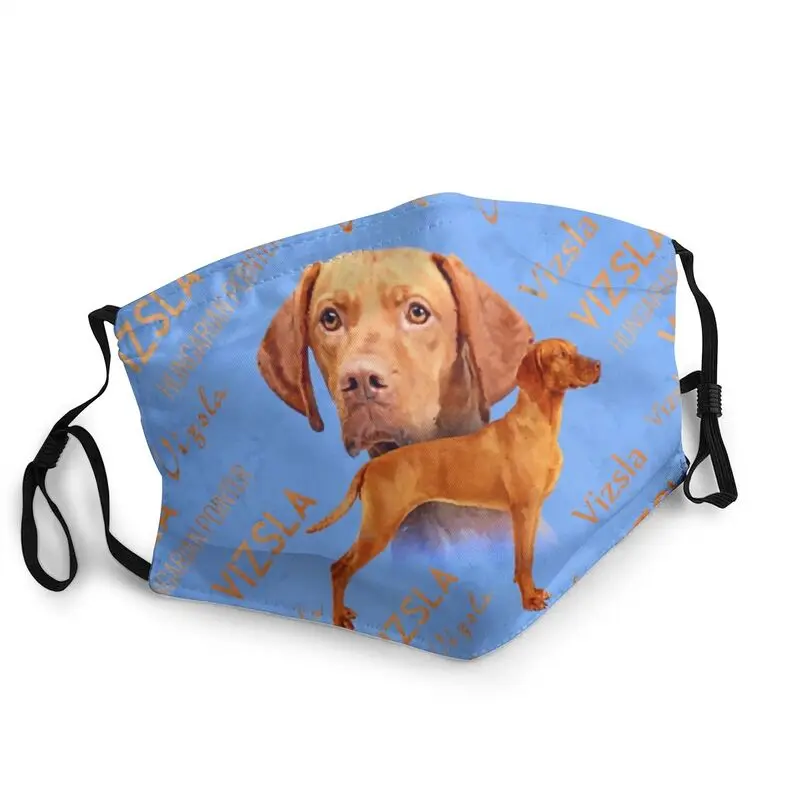 

Hungarian Pointer Vizsla Dog Breathable Face Mask Unisex Adult Cute Puppy Anti Dust Protection Cover Respirator Mouth Muffle