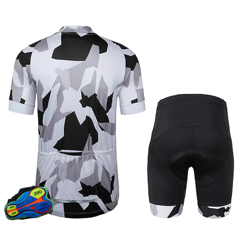 Велосипедный дышащий комплект из Джерси с коротким рукавом для езды на