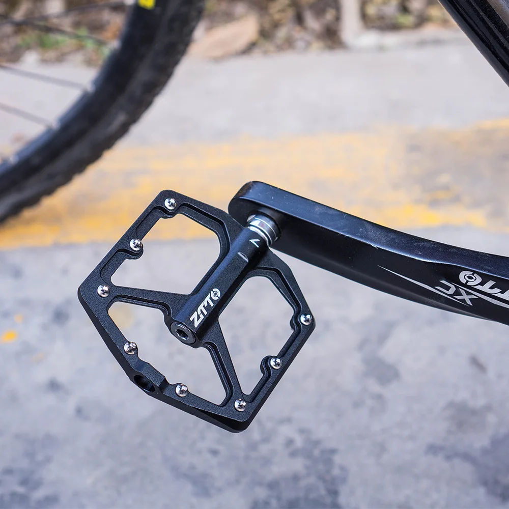 

ZTTO Sealed Bearing Road MTB Mountain Bike Pedals Platform Bicycle Flat Alloy Pedals Pedals Non-Slip Alloy Flat Pedals Parts