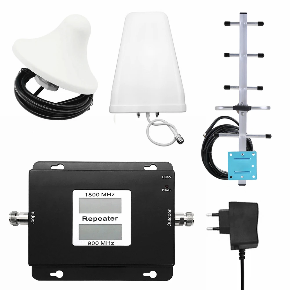 GSM/DCS 900/1800MHz 2G/4G Dual Band ЖК дисплей Дисплей мобильный телефон сигнал усилитель