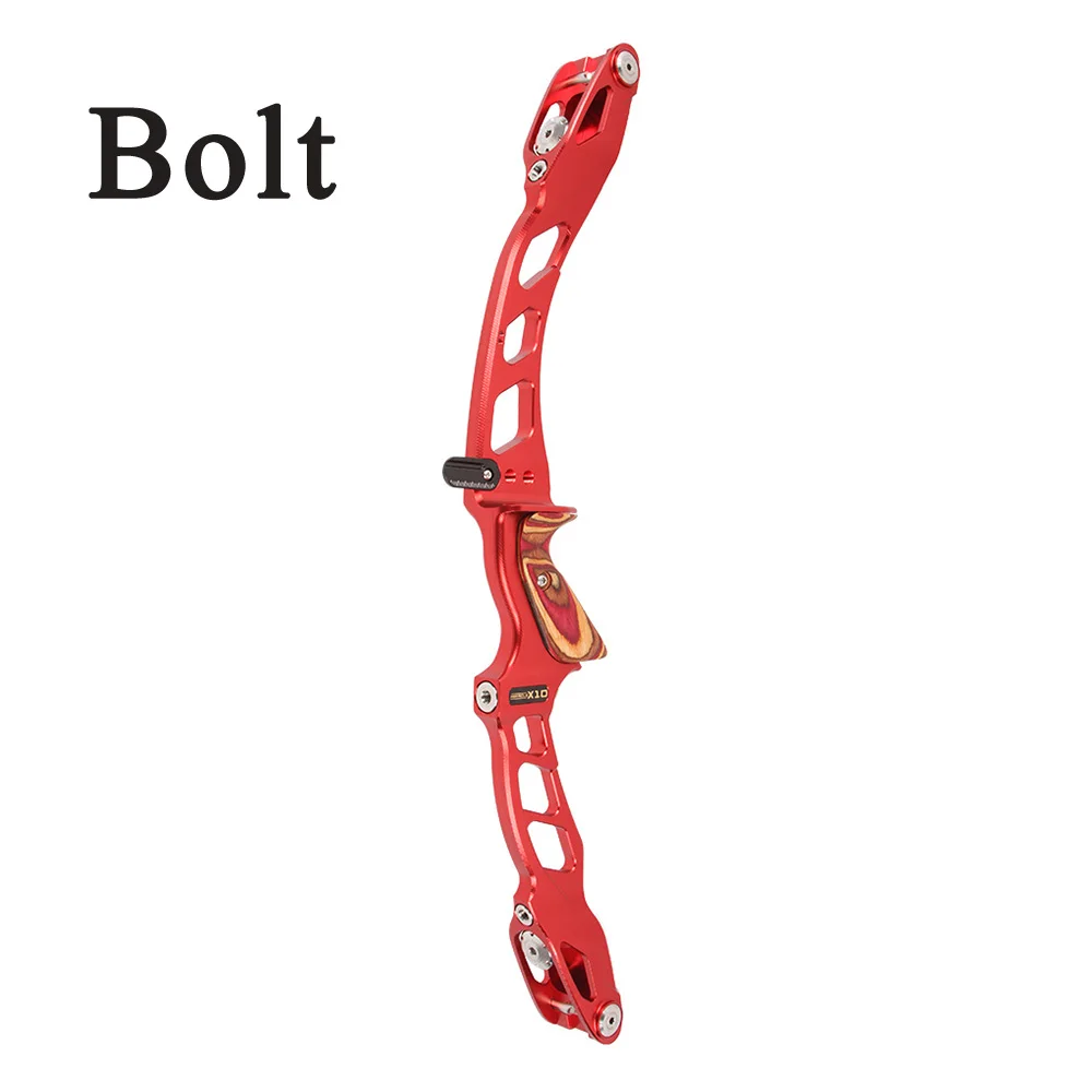 Red Bolt system Sanlida стрельба из лука чудо X10 высокого класса изогнутый лук стояк 2" CNC мишень ILF стояк деревянная ручка правая рука стрельба Спорт - Цвет: Red Bolt system