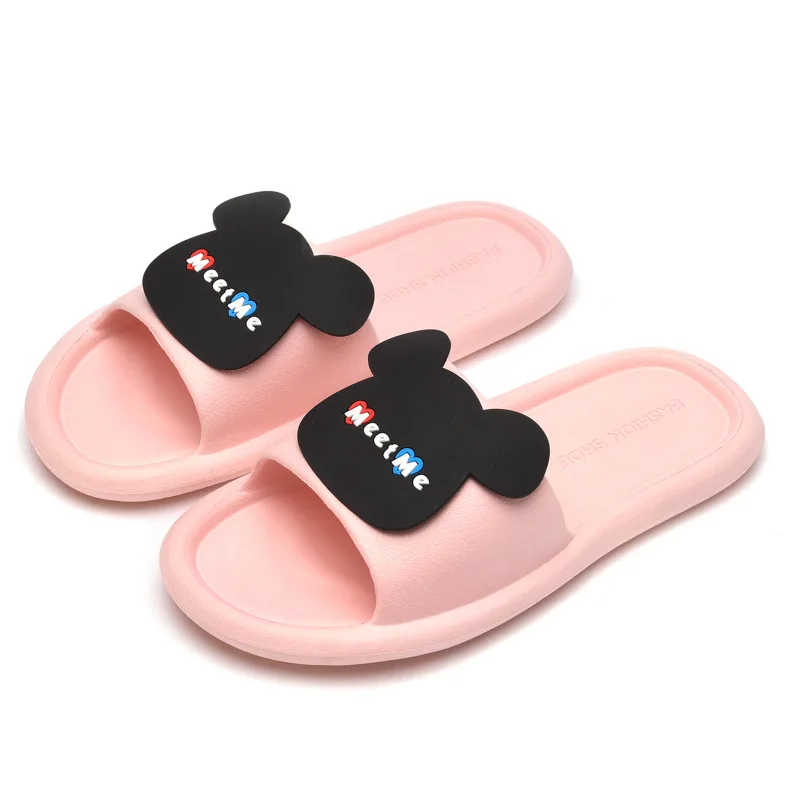 

comemore 2021 Summer Cartoon Indoor Non-Slip Slippers Women Men EVA Home Flat Shoes Female Male Solid Color Sandals Women Shoes