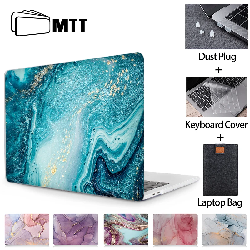 MTT мраморный чехол для Macbook Air Pro 11 12 13 15 16 дюймов 2020 ноутбука mac book с сенсорным ID coque