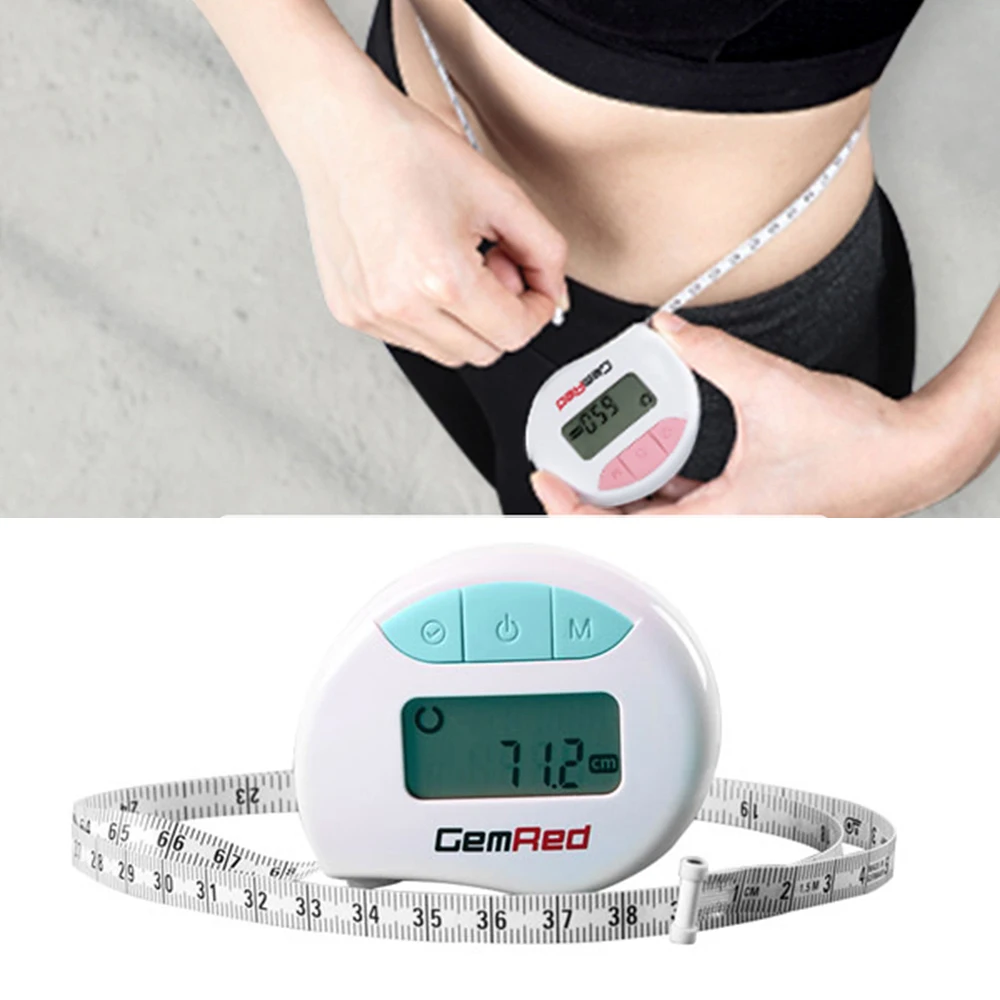 Цифровая рулетка для измерения окружности тела измерительная лента запись