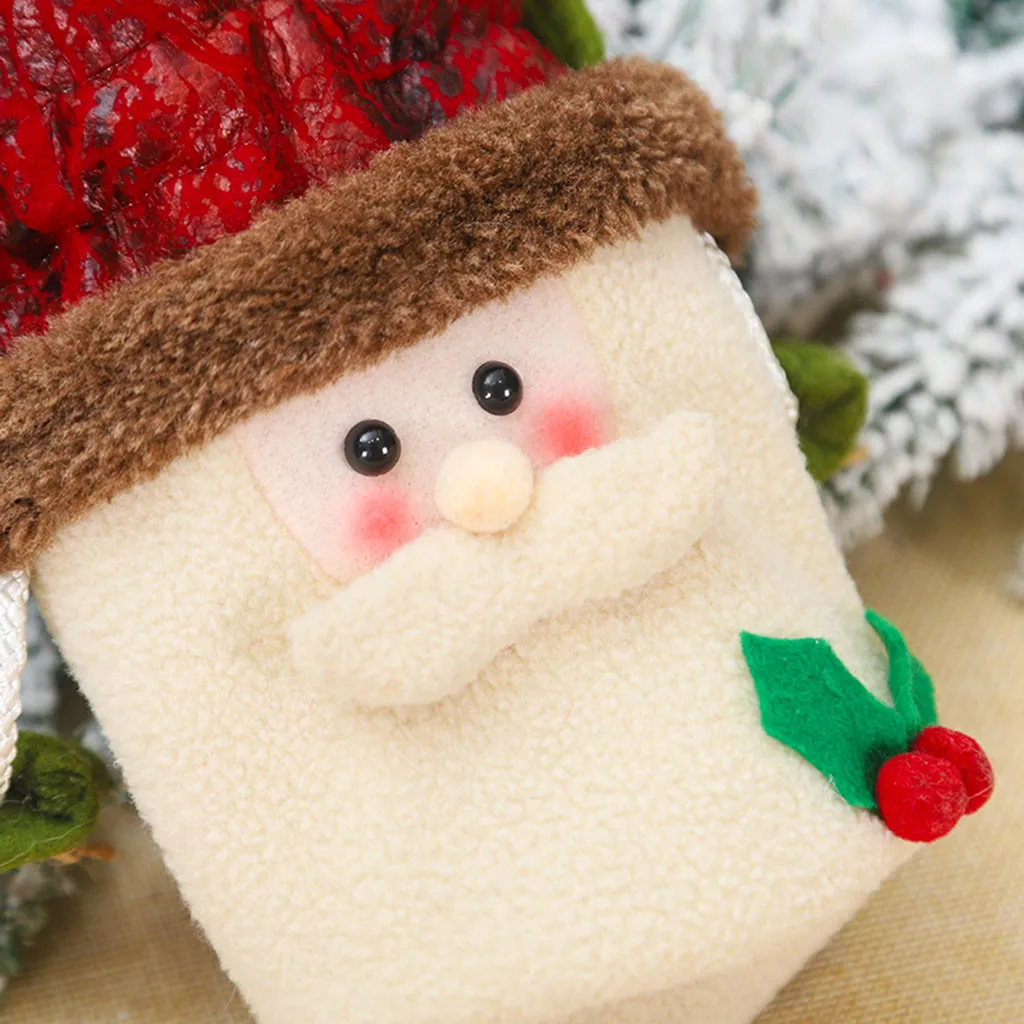 1 шт. Рождественская Подарочная сумка для хранения с завязкой игрушечная конфета