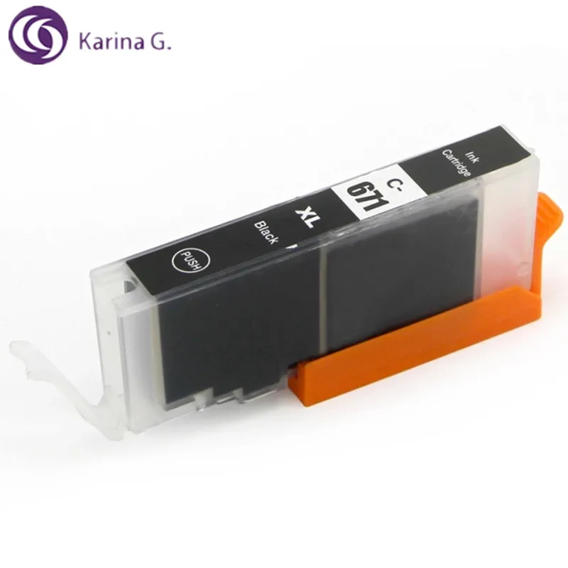 Совместимый чернильный картридж для Canon PGI670 PGI 670 PIXMA MG5760 MG5765 MG5766 MG6860 MG6865 MG7760 MG7765 и